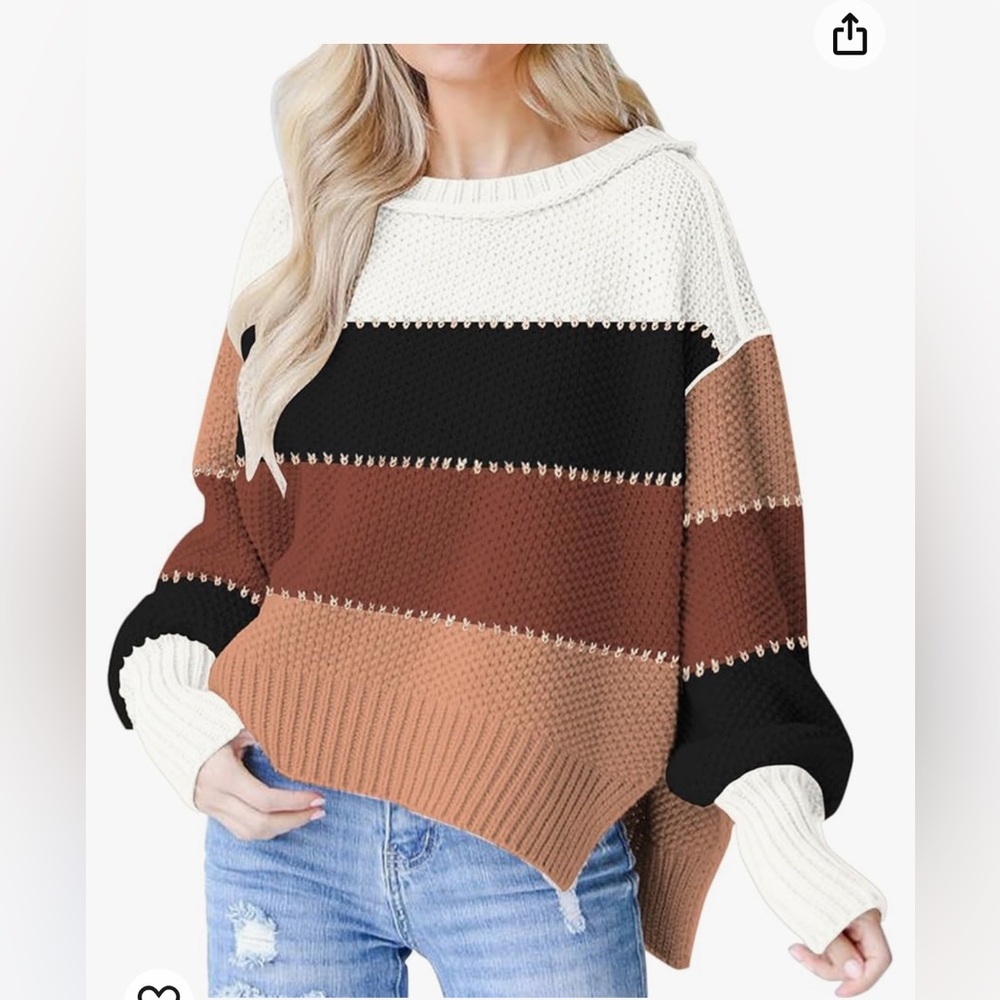 Womens Oversized Casual Sweater XL